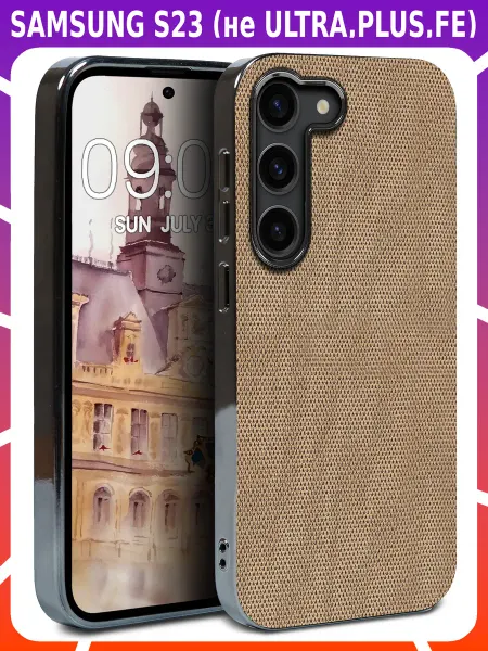 Bricase Мягкий тканевый чехол для SAMSUNG S23 (не ULTRA,PLUS,FE)