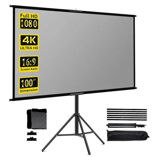100" ALR экран для проектора, серый, с регулируемым штативом
