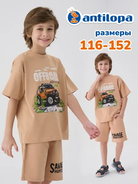 Antilopa Футболка летняя хлопковая с коротким рукавом