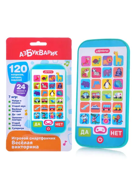 АЗБУКВАРИК Интерактивный смартфон для веселых викторин