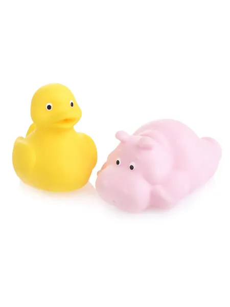Весна Игрушки для ванной Уточка и Бегемотик