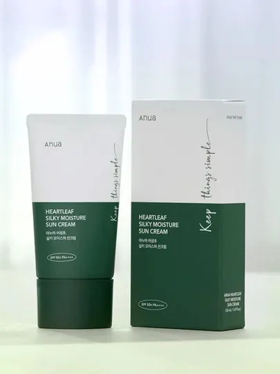 Солнцезащитный крем Anua - SPF50+/PA++++ - Увлажняющий солнцезащитный крем - 50 мл
