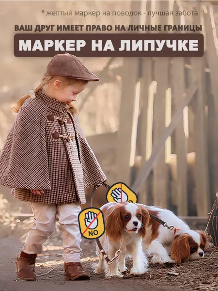 ANVI pets Липучка на ошейник для собак не трогать руками
