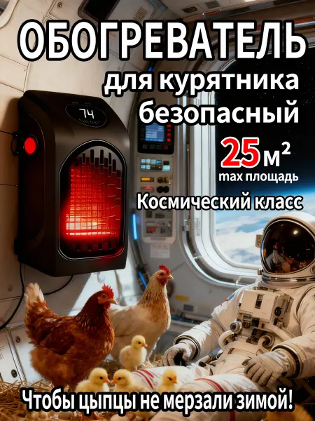 Обогреватель для курятника безопасный