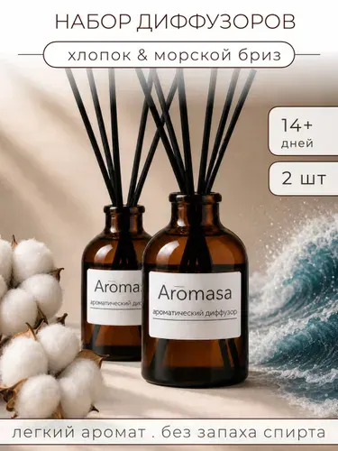 Диффузор для дома Хлопок, морской бриз 2 шт