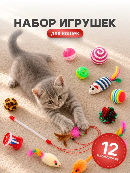 SSY Игрушки для кошек набор