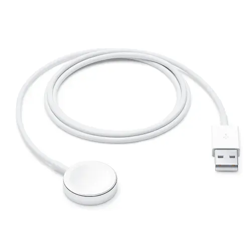 Кабель зарядного устройства Apple Watch Magnetic Charger to USB Cable MX2E2/A, цвет белый