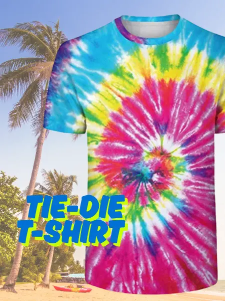 Пляжная гидрофутболка Tie-Dye