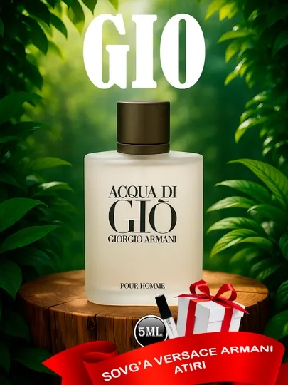 Туалетная вода по мотивам Aqua di Gio для мужчин+Пробник versace 5 мл в подарок