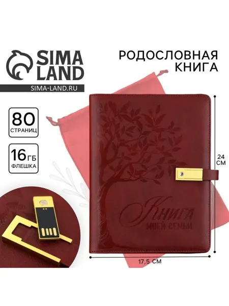 Родословная книга со встроенной флешкой 16 Gb «Книга всей се