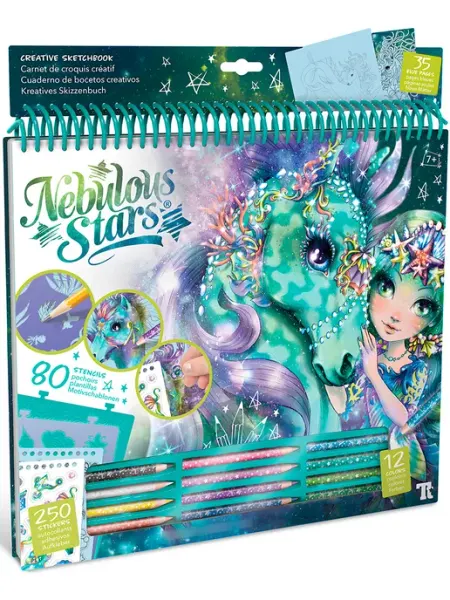 Nebulous Stars Раскраска с наклейками Единороги