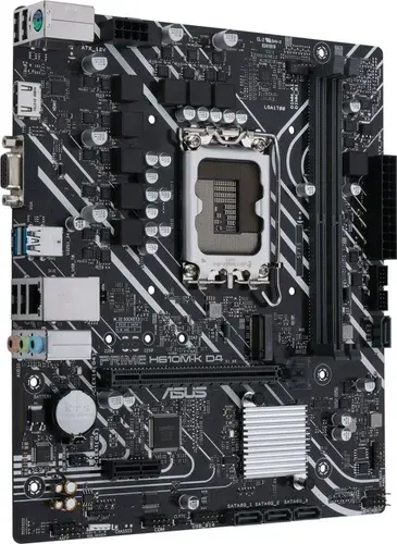 Материнская плата ASUS PRIME H610M-K ARGB D5, LGA1700, Micro-ATX