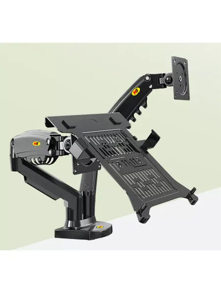 NB North Bayou NB F160-FP Dual Arm Monitor Laptop Holder Desktop Mount