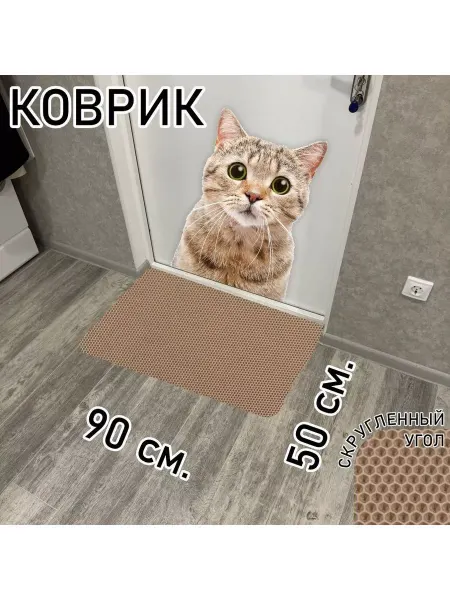 ТМаликс Комнатный коврик в прихожую грязезащитный 90х50