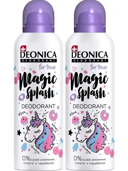 Бархат Деоника дезодорант антиперспирант for teens Magic splash