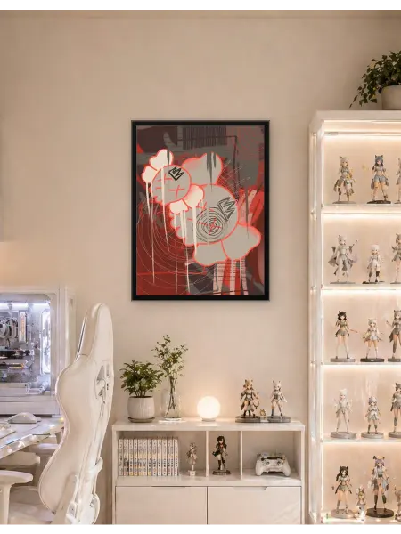 Postersbase Настенный плакат KAWS Куклы уникальные абстракции 3 50x70