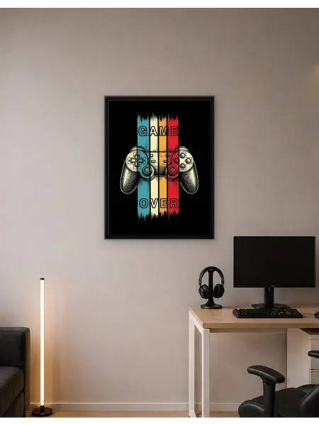 Postersbase Плакат Ретро игра окончена контроллером 50x70