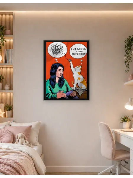 Postersbase Постер на стену Кошки, решающие проблемы 50x70