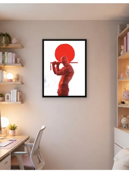 Postersbase Постер на стену красный круг 50x70