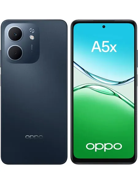Смартфон Oppo A5x, память 4/128 ГБ, 2 nano-sim, цвет синий, версия RU