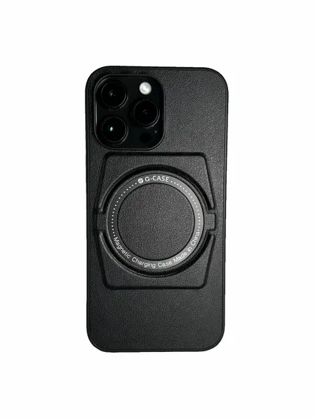 Чехол G-Case iPhone 14 Pro Max 6,7" Zeus Series противоударный Магнитный с подставкой Черный