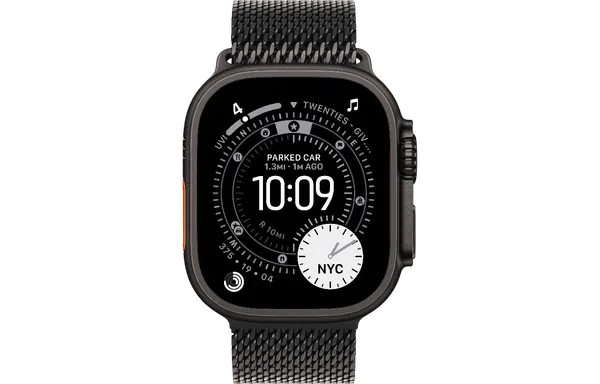 Умные часы Apple Watch Ultra 3 49 Black TiT Black Titanium Milanese Loop L (MF1T4)