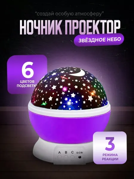 RUSSPIATTI Ночник проектор звездное небо