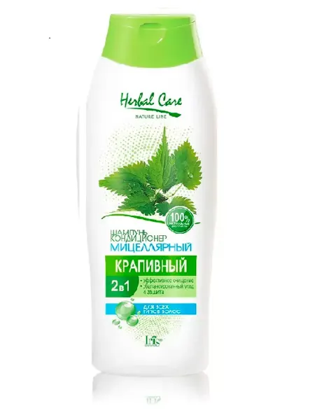 IRIS COSMETIC Herbal care Шампунь-кондиционер Мицеллярный Крапивный 400мл