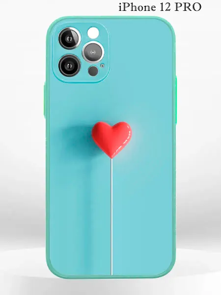 PRINTberries Чехол на iPHONE 12 PRO с принтом сердечко Chupa Chups