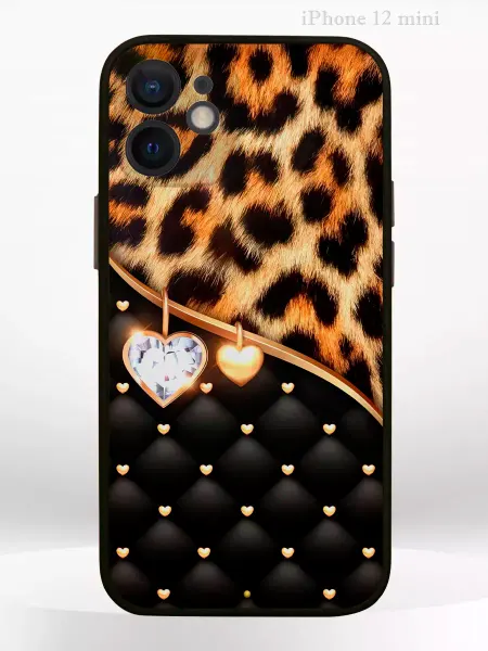 PRINTberries Чехол на iPhone 12 mini с принтом леопардовый
