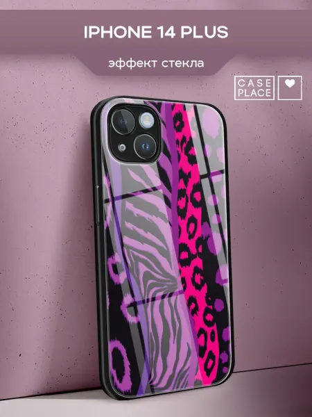 Case Place Чехол на iPhone 14 Plus леопардовый