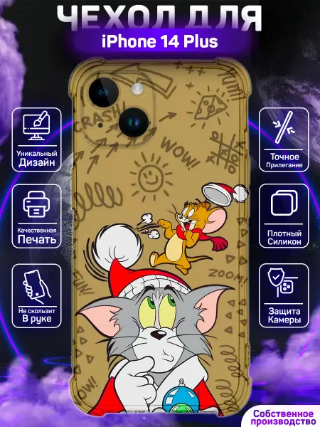 MoonlightCase Чехол на iPhone 14 Plus Том и Джерри