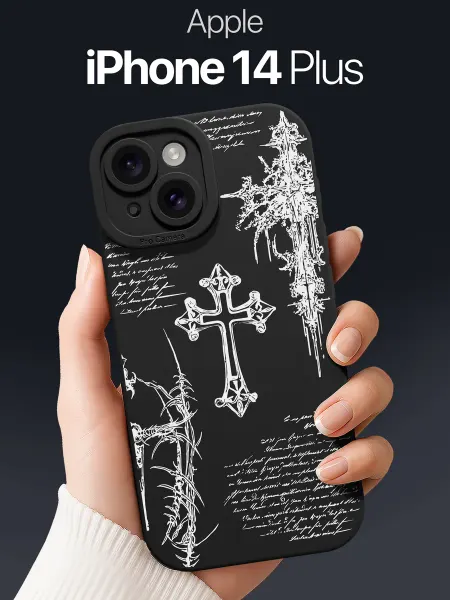 SCDesign Чехол на iPhone 14 Plus с крестами