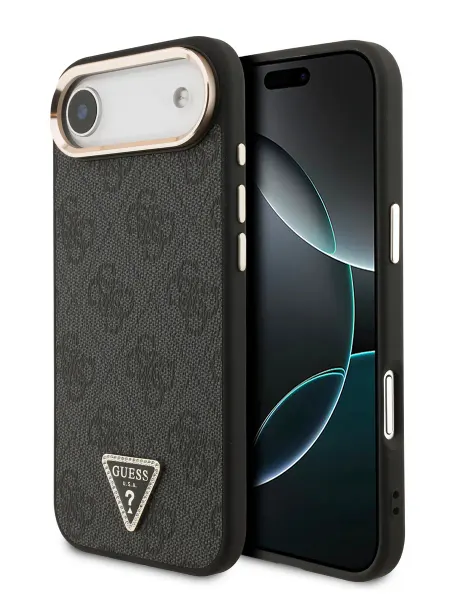 GUESS Чехол на iPhone Air, из экокожи PU 4G Diamond logo MagSafe