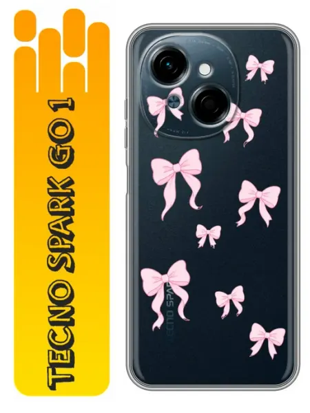 360skin Чехол на Tecno Spark Go 1 Бантики женский