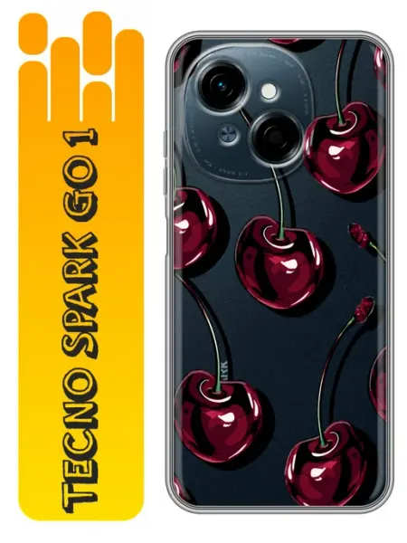 360skin Чехол на Tecno Spark Go 1 Вишенки женский