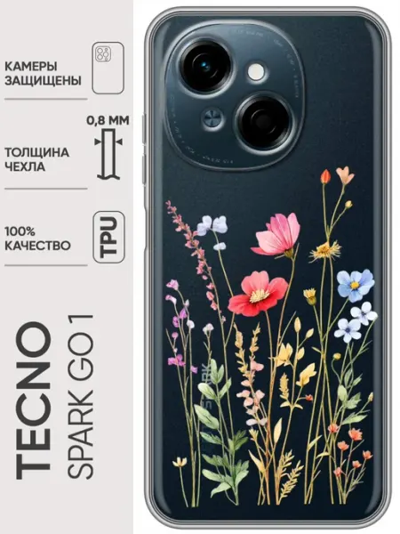 Trendmall Чехол на Tecno Spark Go 1 розовый женский