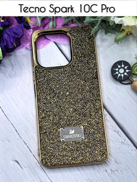 SALMAN COVERS Чехол на Tecno Spark 10 Pro со стразами Swarovski