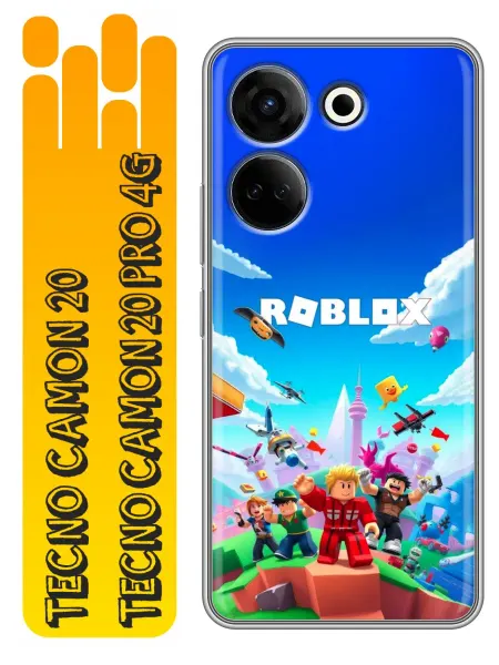 360skin Чехол на Tecno Camon 20, 20 Pro Roblox Роблокс