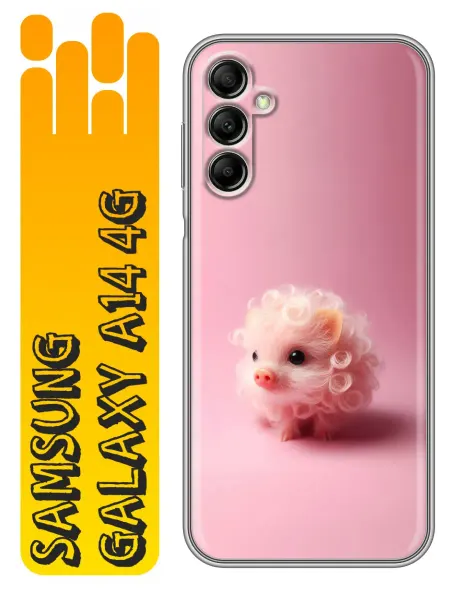 360skin Чехол на Samsung Galaxy A14 свинка розовая
