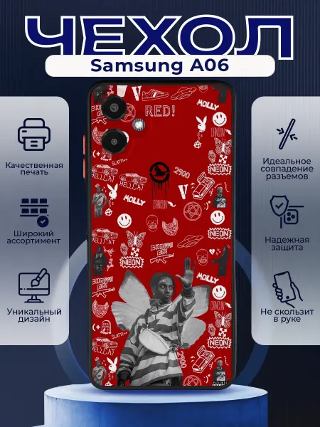 PRINTberries Матовый чехол на SAMSUNG A06 андерграунд