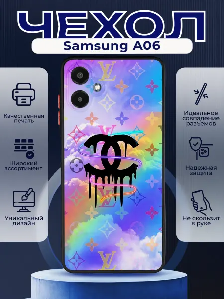 PRINTberries Матовый чехол на SAMSUNG A06 луи виттон