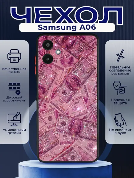 PRINTberries Матовый чехол на SAMSUNG A06 доллары
