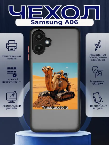 PRINTberries Матовый чехол на SAMSUNG A06 мем Трактотокутоло