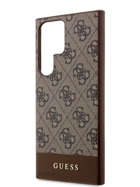 GUESS Чехол на Samsung Galaxy S23 Ultra из экокожи PU leather