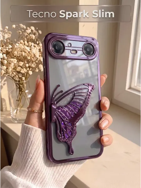 РИНОФОН Чехол с бабочкой на Tecno Spark Slim