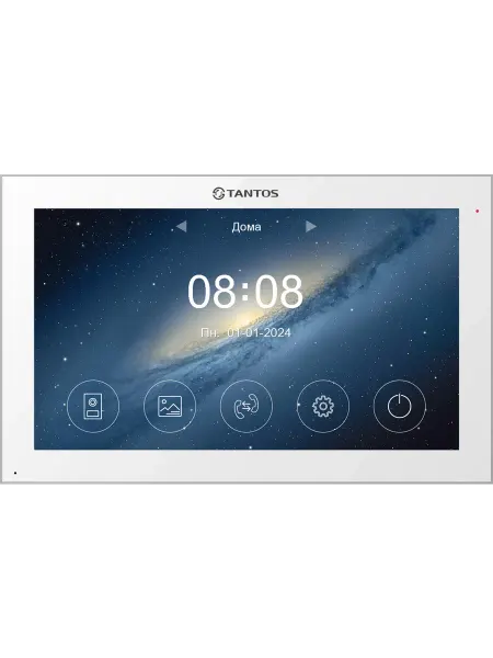 TANTOS 10" монитор видеодомофона Violet HD (белый)