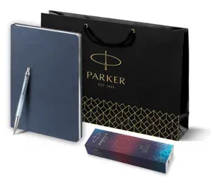 Подарочный набор: шариковая ручка Parker IM Royal SE The Last Frontier Artic CT и ежедневник недатированный синий