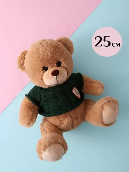 Мягкая игрушка мишка в кофточке 25 см