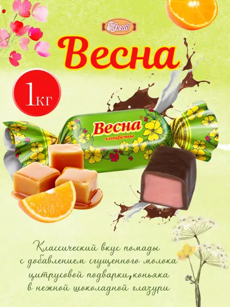 Пензенская кондитерская фабрика Конфеты Весна 1 кг